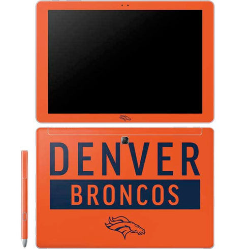 NFL Denver Broncos Orange Performance Series Galaxy Book 12in Skin